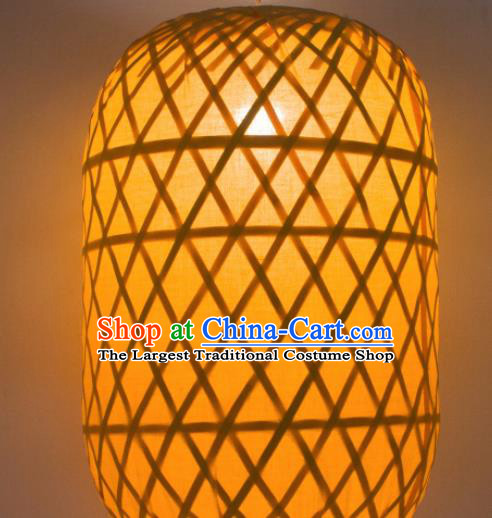 Chinese Handmade Palace Lanterns LED Lamp Bamboo Weaving Hanging Lantern