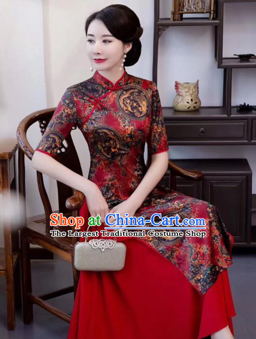 Chinese Traditional Qipao Dress Cheongsam National Costumes for Women