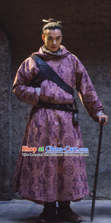 Chinese Ancient Tang Dynasty Swordsman Long Bo Drama the Longest Day in Chang An Zhou Yiwei Replica Costumes for Men