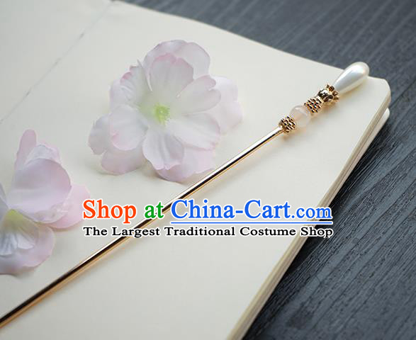 Chinese Classical Cheongsam Hair Clip Hair Accessories Handmade Ancient Princess Bead Hairpin for Women