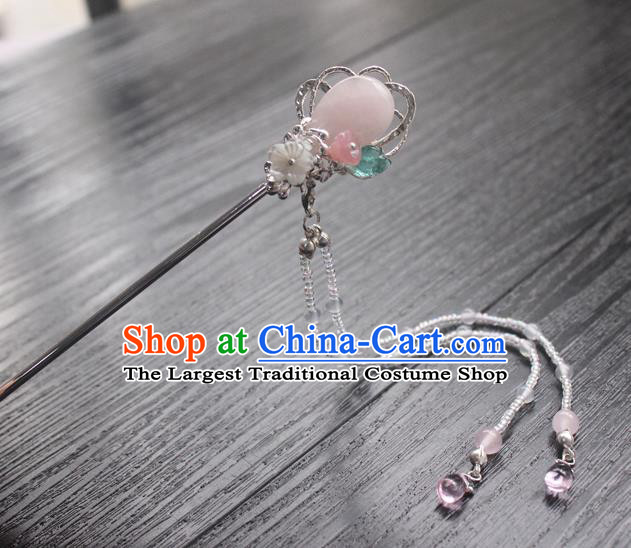 Chinese Classical Tassel Step Shake Hair Clip Hair Accessories Handmade Ancient Hanfu Hairpin for Women