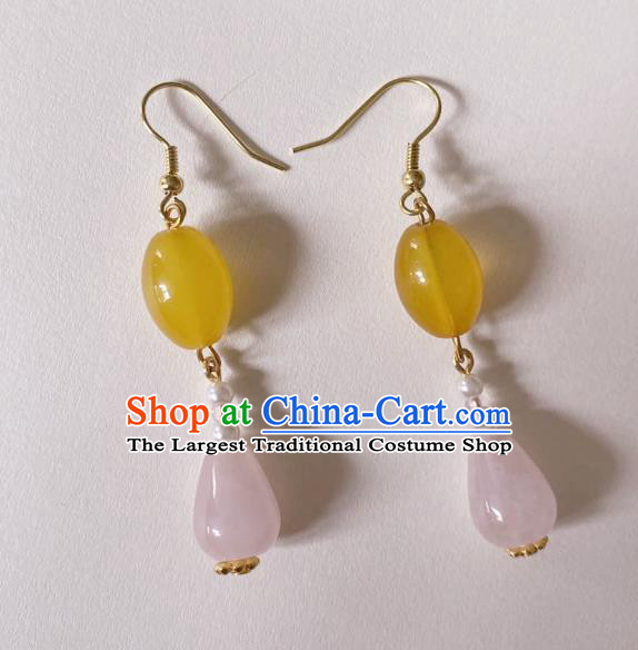 Handmade Chinese Classical Cheongsam Ear Accessories Eardrop Ancient Hanfu Ceregat Earrings