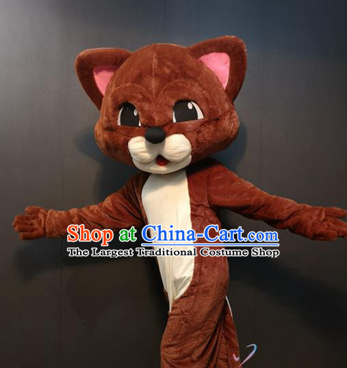 Cosplay Cartoon Cat Costume Children Day Celebration Stage Performance Walking Cartoon Clothing and Headwear for Adults