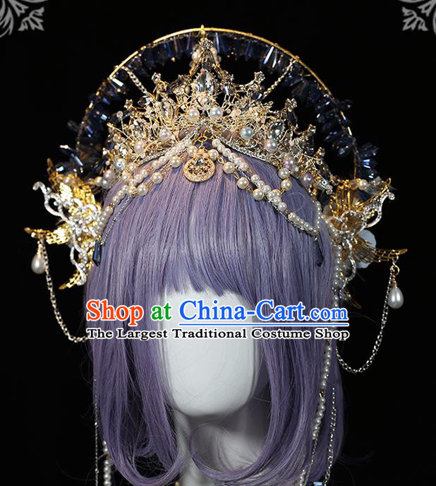 Cosplay Bride Royal Crown Halloween Princess Hair Accessories