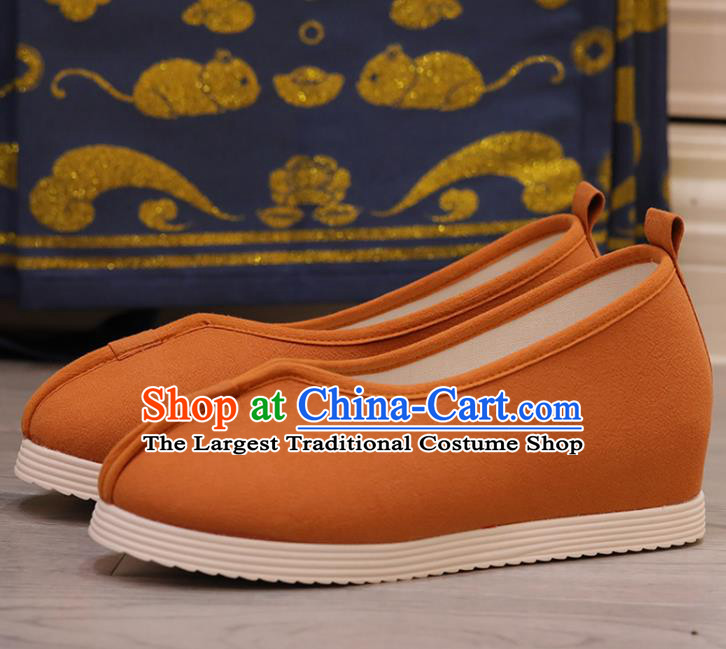 China Handmade Ginger Cloth Shoes Princess Shoes Hanfu Shoes Women Shoes Opera Shoes Monk Shoes