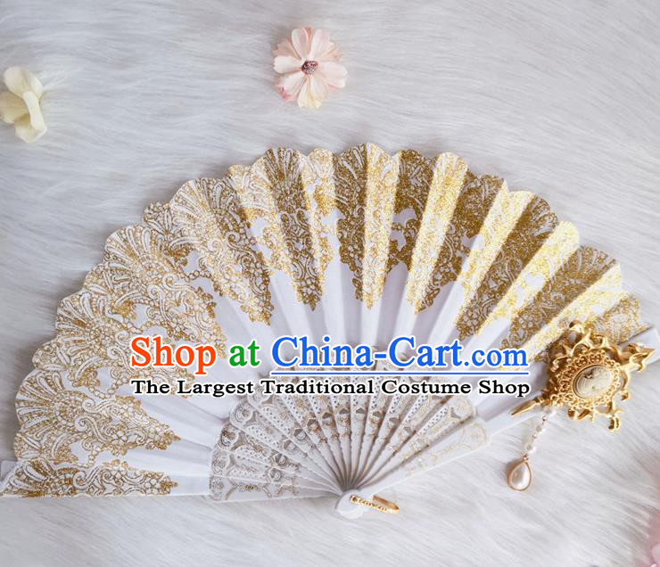 Classical Retro Fan Handmade Dance Folding Fans Europe Court Renaissance Accordion