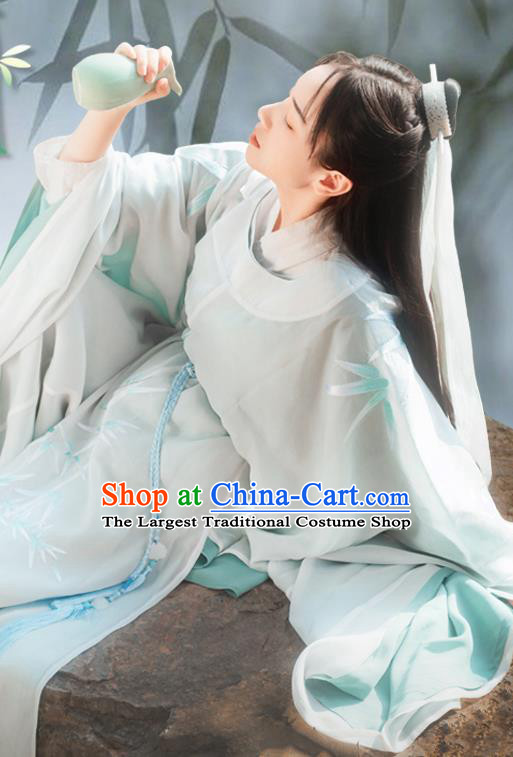 China Song Dynasty Prince Hanfu Clothing Traditional Ancient Childe Swordsman Costumes