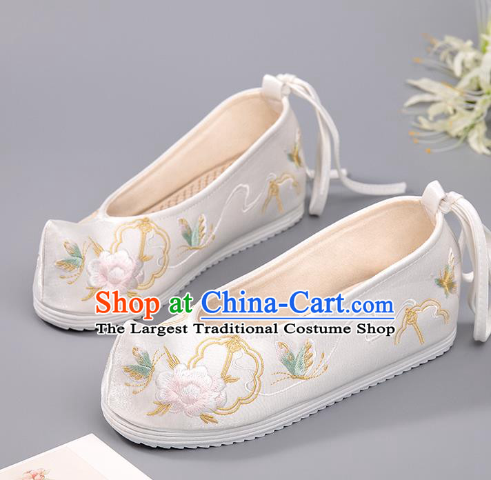 Traditional National Shoes China Hanfu Shoes Embroidered Shoes Handmade Ming Dynasty Princess Shoes