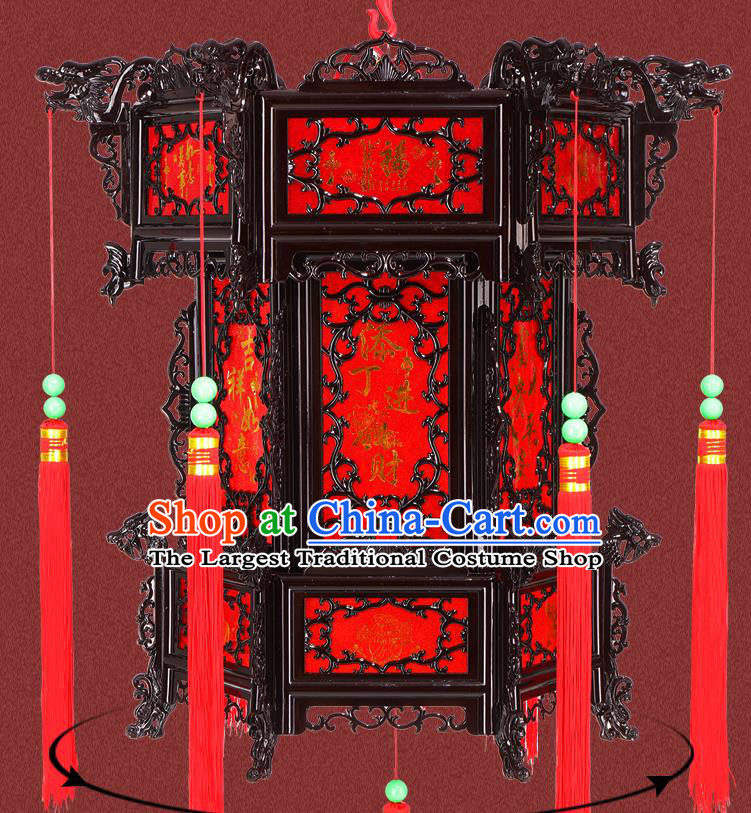 Chinese Three Layer Decorations Lamp Traditional New Year Palace Lantern Handmade Hanging Lamp Classical Red Lanterns