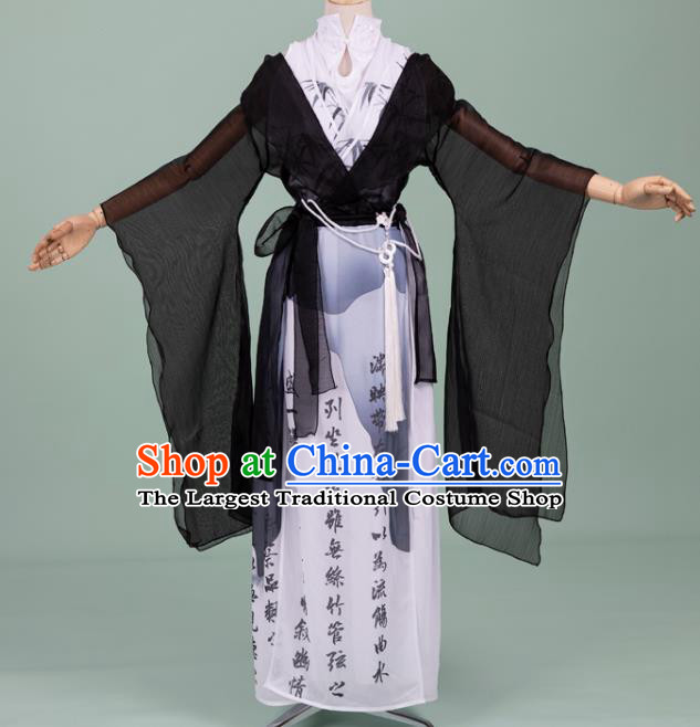 Chinese Cosplay Swordswoman Costumes Ancient Ming Dynasty Female Knight Hanfu Apparels