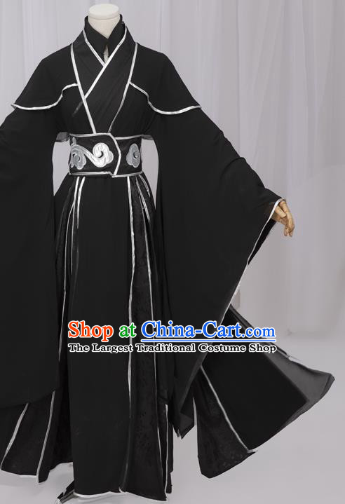 Chinese Tang Dynasty Imperial Bodyguard Black Costumes Ancient Cosplay Chivalrous Expert Clothing