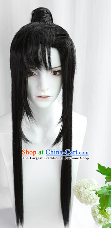 Best Chinese Drama Ancient Swordsman Wig Sheath China Quality Front Lace Wigs Cosplay Taoist Mo Ran Wig