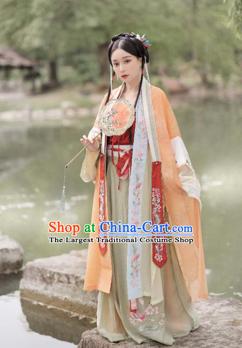 China Ancient Song Dynasty Princess Hanfu Dress Traditional Court Lady Historical Costumes