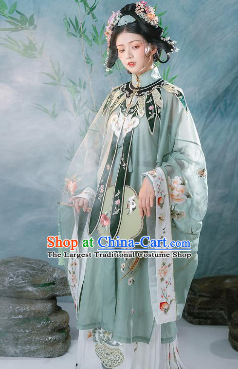 Ancient China Traditional Hanfu Clothing Traditional Ming Dynasty Court Women Embroidered Costumes