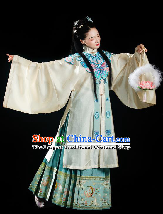 China Traditional Ming Dynasty Palace Princess Historical Clothing Ancient Noble Female Hanfu Dress