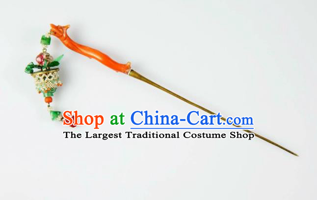 China Traditional Gems Hair Accessories Ancient Hanfu Pearls Hair Jewelry Ming Dynasty Empress Tassel Hairpin