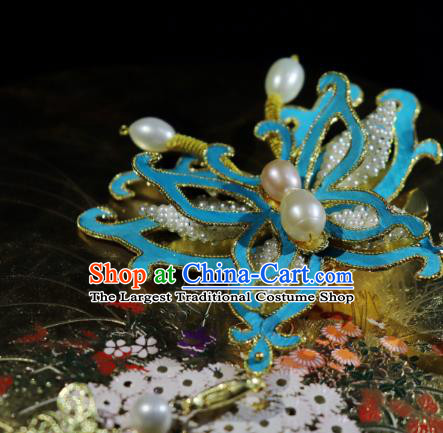 China Ancient Court Lady Hairpin Handmade Hair Accessories Traditional Ming Dynasty Tassel Butterfly Hair Stick