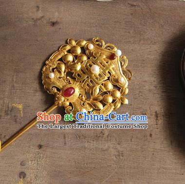 China Handmade Court Hair Stick Ancient Queen Hairpin Traditional Qing Dynasty Imperial Consort Hair Accessories