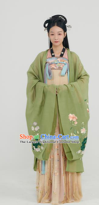 China Traditional Hanfu Dress Ancient Palace Lady Garment Tang Dynasty Royal Princess Historical Clothing