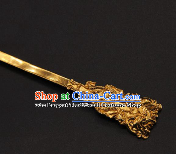 China Handmade Yuan Dynasty Carving Teamscorpion Hairpin Traditional Palace Hair Accessories Ancient Empress Hair Stick