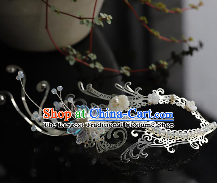 Handmade Chinese Traditional Drama Accessories Ancient Female Swordsman Face Mask