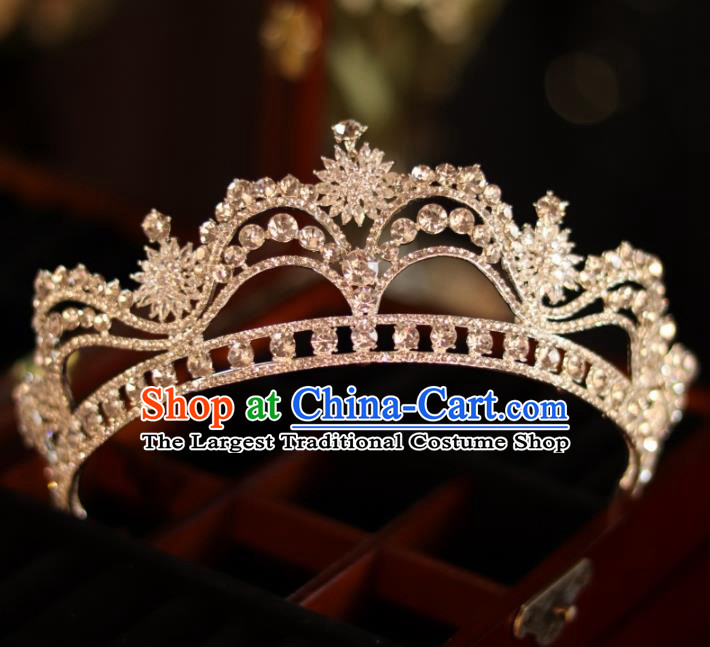 Top Handmade Princess Hair Accessories Wedding Zircon Royal Crown Bride Jewelry Ornaments