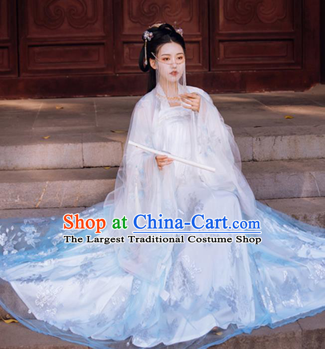 Traditional China Hanfu Dress Ancient Tang Dynasty Princess Historical Clothing Full Set