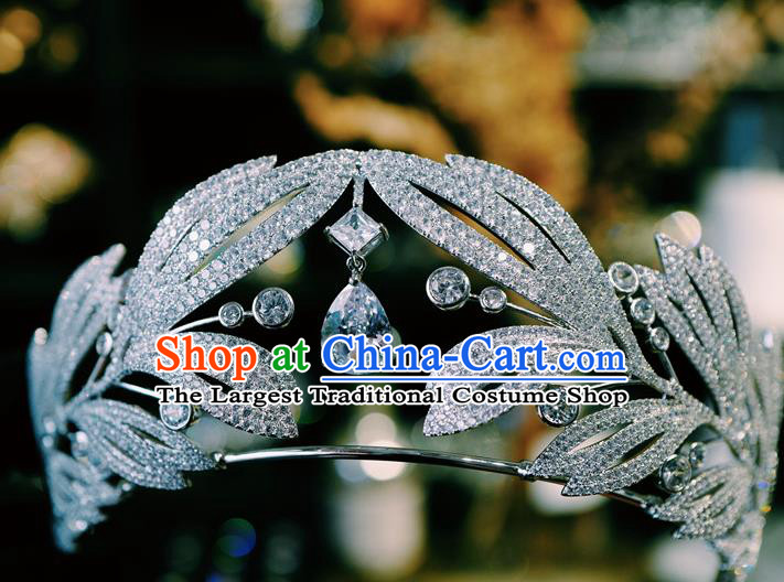 Top Baroque Bride Headwear Women Jewelry Accessories European Queen Zircon Royal Crown