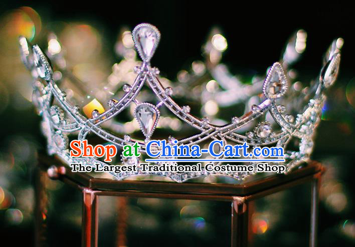 European Princess Jewelry Wedding Hair Accessories Bride Round Royal Crown