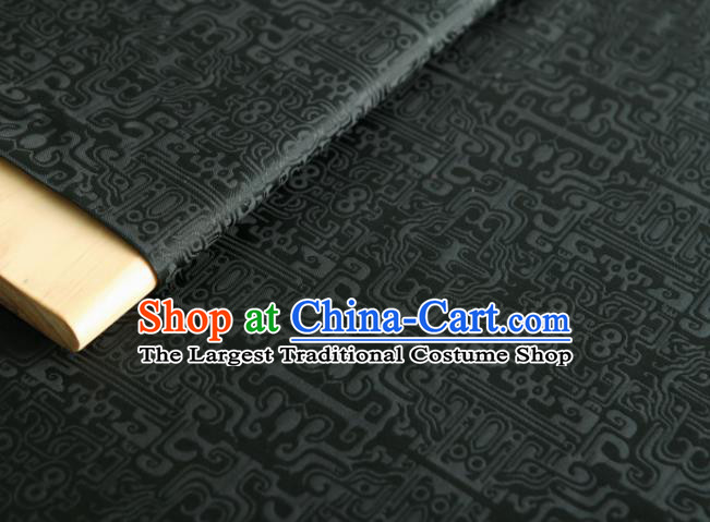 Chinese Classical Pattern Design Atrovirens Song Brocade Fabric Asian Traditional Silk Material