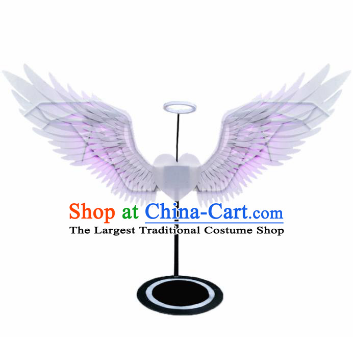 Professional Halloween Stage Show LED Light Wings Brazilian Carnival Catwalks Prop for Women