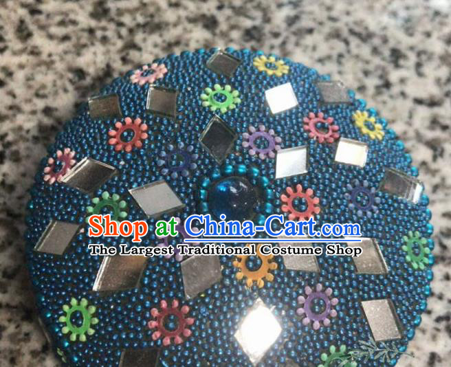 Nepal Traditional Nationality Blue Beads Jewel Case Indian Jewellery Box