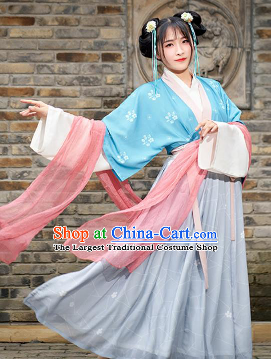 Chinese Ancient Nobility Lady Hanfu Dress Traditional Tang Dynasty Court Princess Costumes for Women