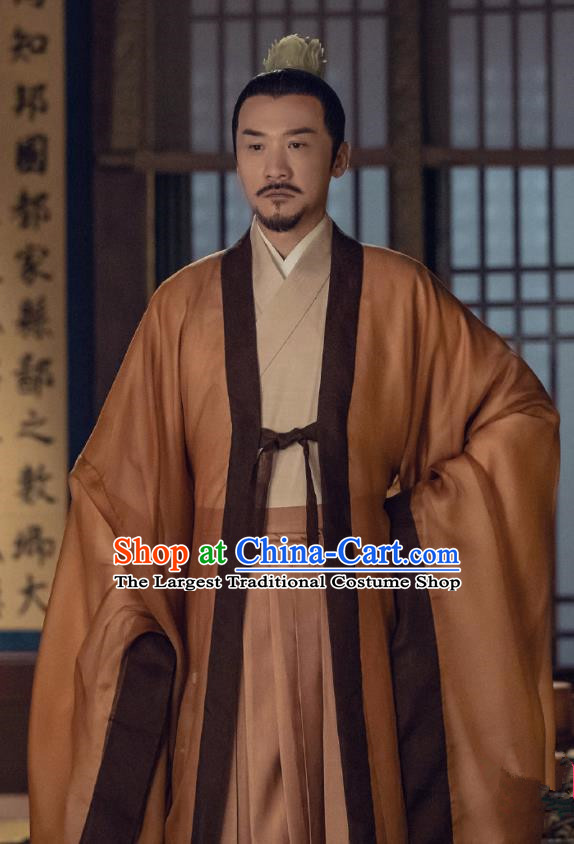 Traditional Chinese Ancient Emperor of Northern Qi Drama Royal Nirvana Xian Jian Costumes for Men