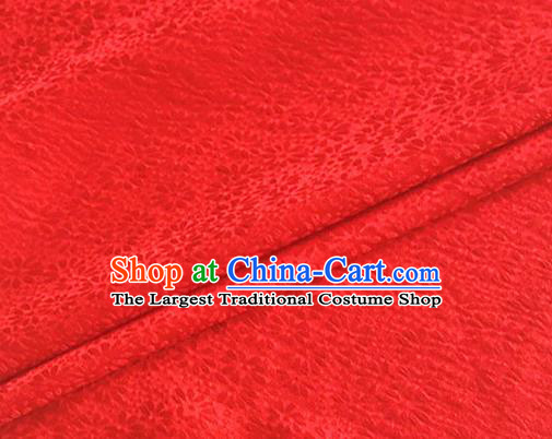 Asian Chinese Classical Jacquard Pattern Design Red Brocade Fabric Traditional Cheongsam Silk Material