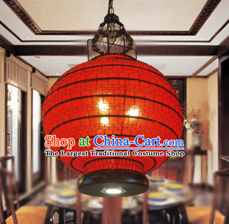 Lucky Red Chinese Classical Handmade Iron Mesh Lantern