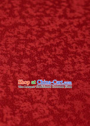 Chinese Classical Fubuki Pattern Design Wine Red Mulberry Silk Fabric Asian Traditional Cheongsam Silk Material