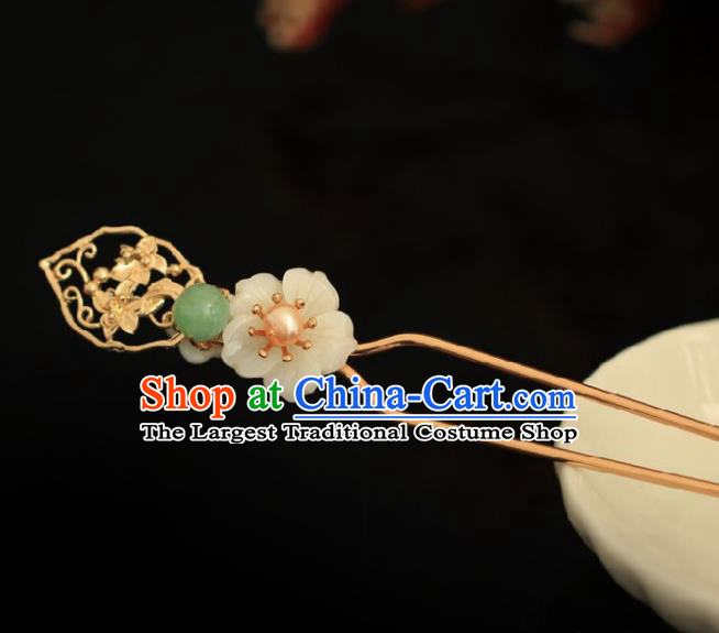 Chinese Handmade Ming Dynasty Princess Plum Blossom Hairpins Ancient Hanfu Hair Accessories for Women