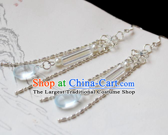 Chinese Traditional Hanfu Earrings Handmade Ancient Princess Ear Accessories for Women