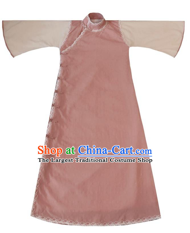 Chinese Traditional Pink Qipao Dress National Tang Suit Cheongsam Costumes for Women