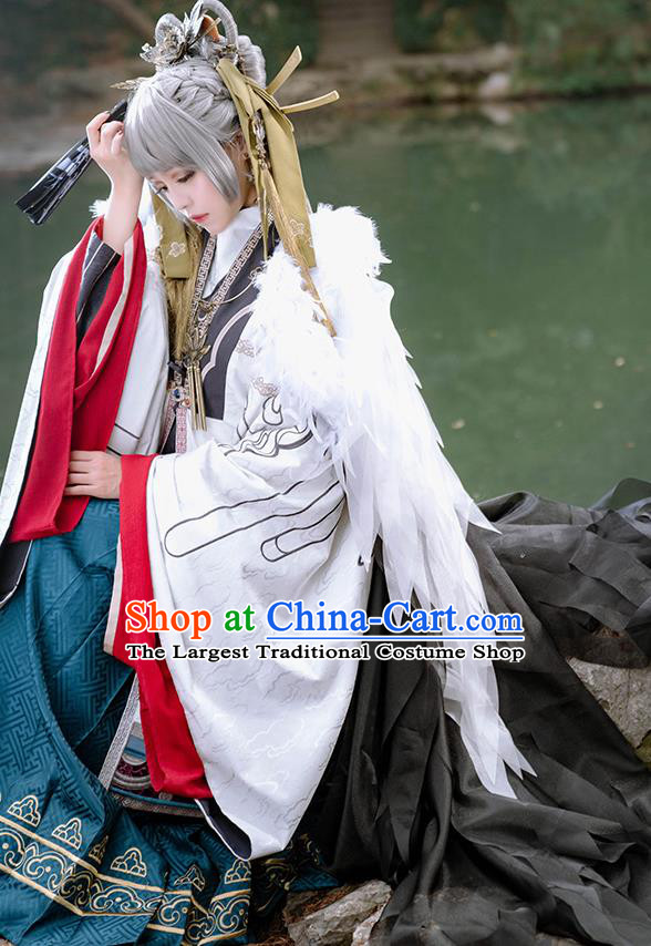 Chinese Cosplay Ming Dynasty Princess Hanfu Dress Traditional Ancient Female Swordsman Costumes for Women