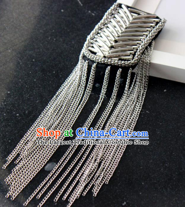 Top Cosplay Shoulder Board Compere Argent Tassel Shoulder Knot