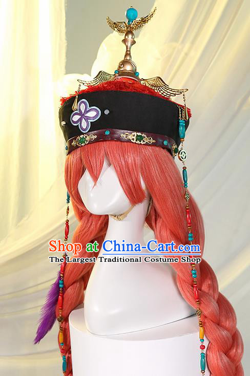 Chinese Traditional Cosplay Qing Dynasty Queen Phoenix Coronet Ancient Empress Hat for Women