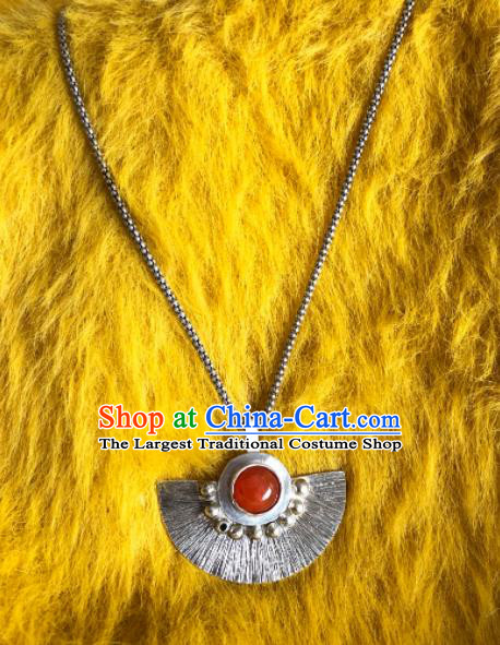 Asian India Traditional Jewelry Indian Handmade Silver Necklace for Women