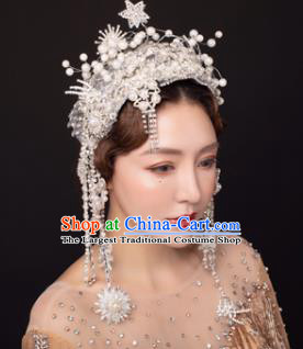 Traditional Chinese Stage Show Hair Clasp Headdress Handmade Catwalks Hair Accessories for Women