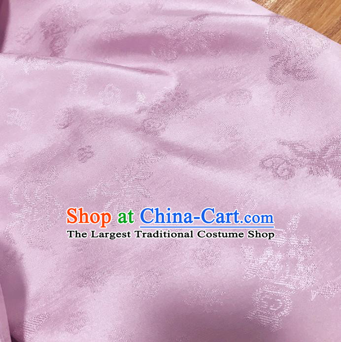 Chinese Traditional Classical Design Pattern Pink Silk Fabric Cheongsam Mulberry Silk Drapery