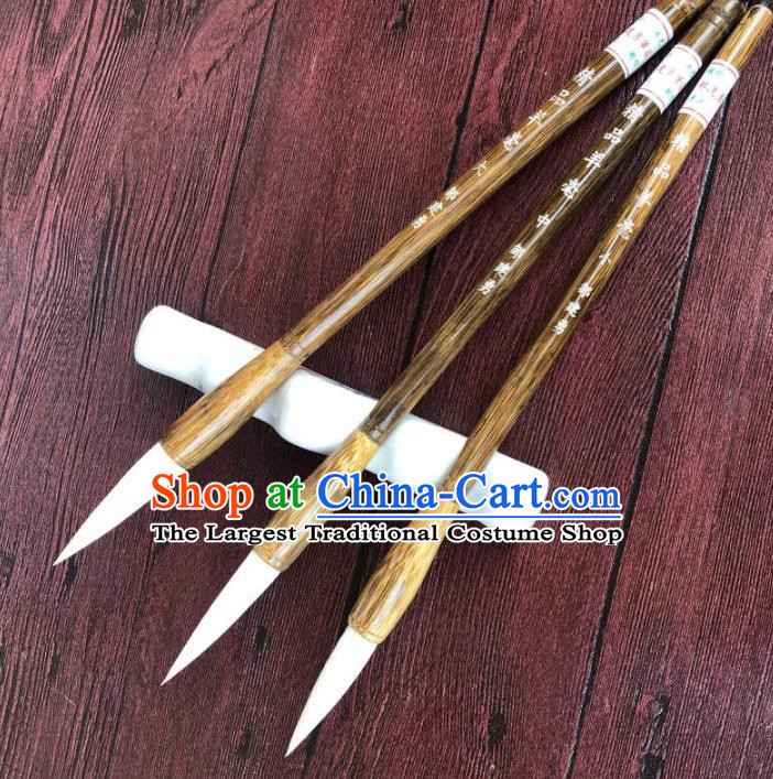 Chinese Traditional Calligraphy Goat Hair Brush Handmade The Four Treasures of Study Writing Brush Pen