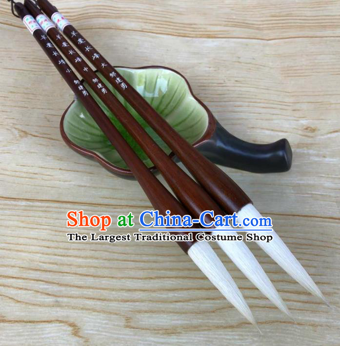 Traditional Chinese Calligraphy Goat Hair Brush Handmade The Four Treasures of Study Writing Brush Pen