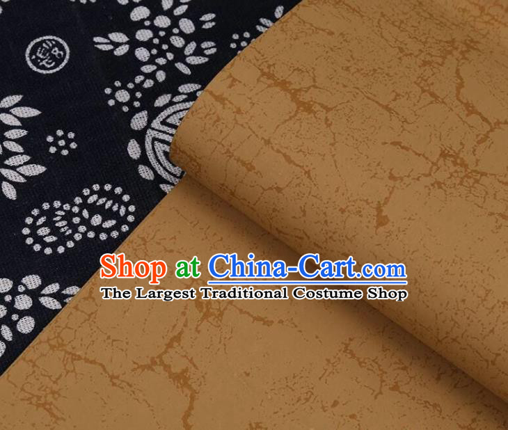 Traditional Chinese Ice Cracks Pattern Calligraphy Brown Paper Handmade The Four Treasures of Study Writing Batik Art Paper