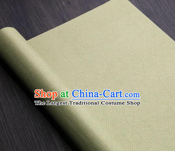 Traditional Chinese Pattern Light Green Calligraphy Paper Handmade The Four Treasures of Study Writing Batik Art Paper